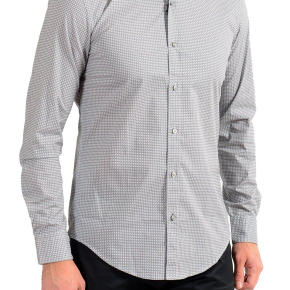 Hugo Boss Men's "Ronni" Slim Fit Stretch Multi-Color Long Sleeve Casual Shirt - Picture 2 of 9